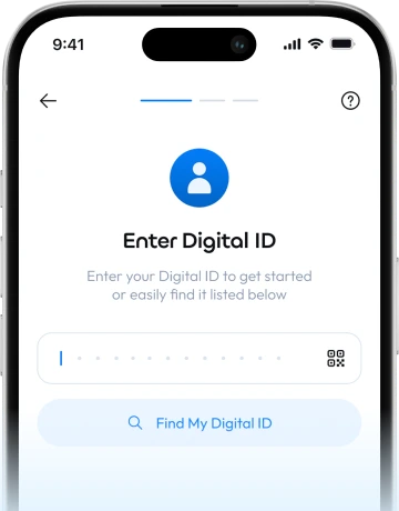 Tap "Find My Digital ID"